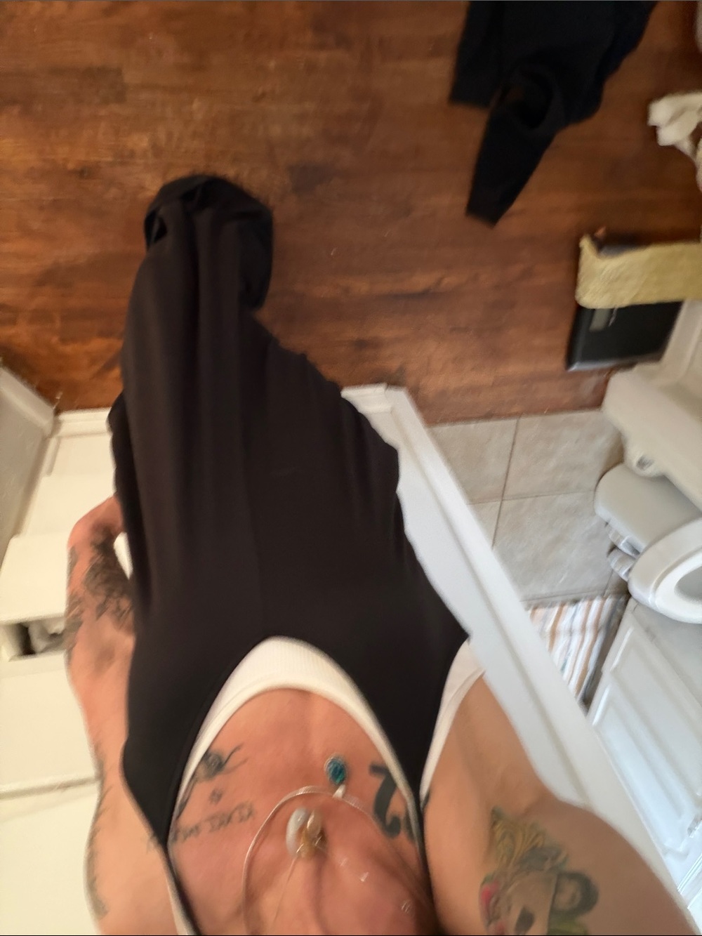 Fashion Nova Black and White Contrast Slip Dress